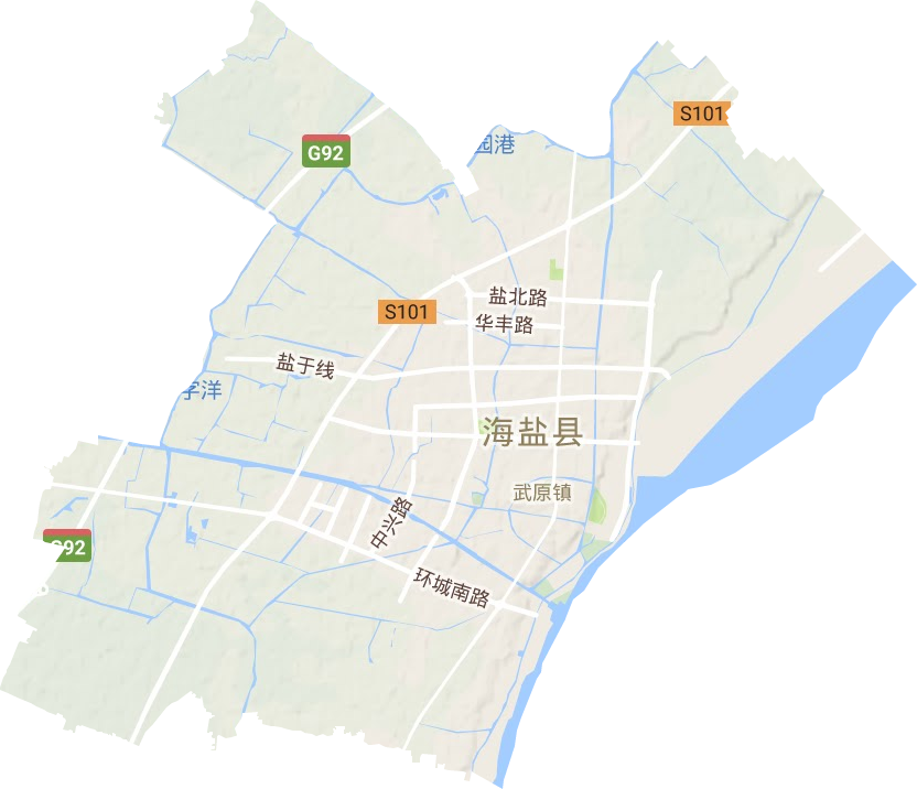 武原街道地形地图