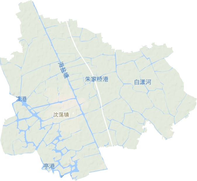 沈荡镇地形地图
