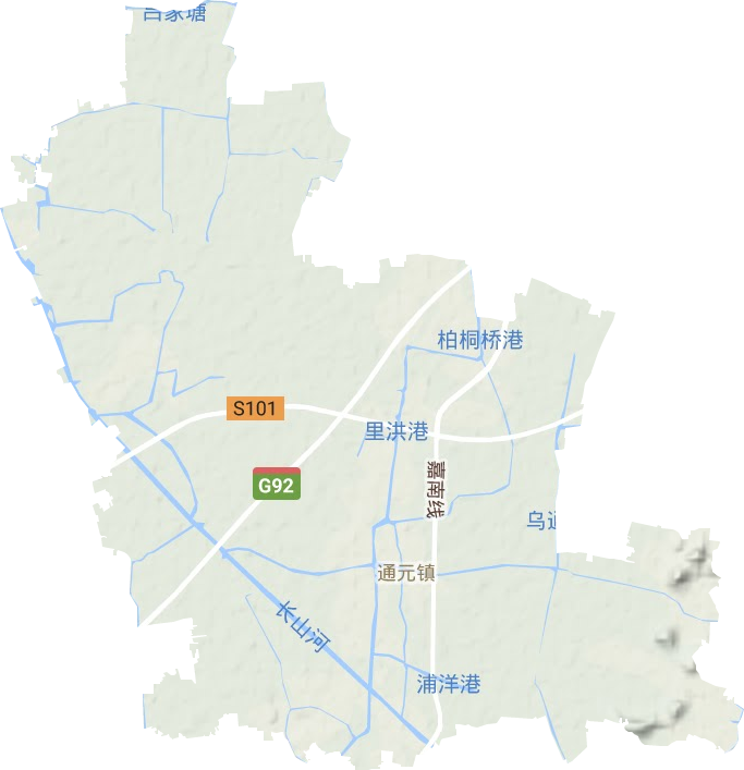 通元镇地形地图