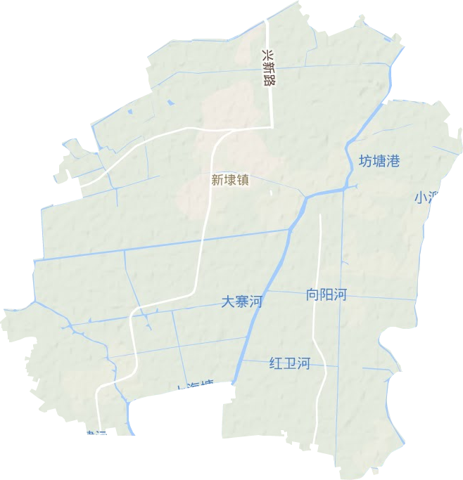 新埭镇地形地图