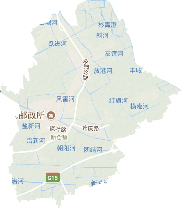 新仓镇地形地图