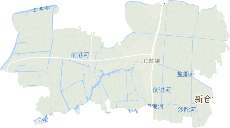 广陈镇地形地图