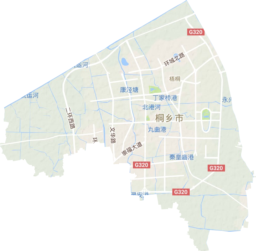 梧桐街道地形地图