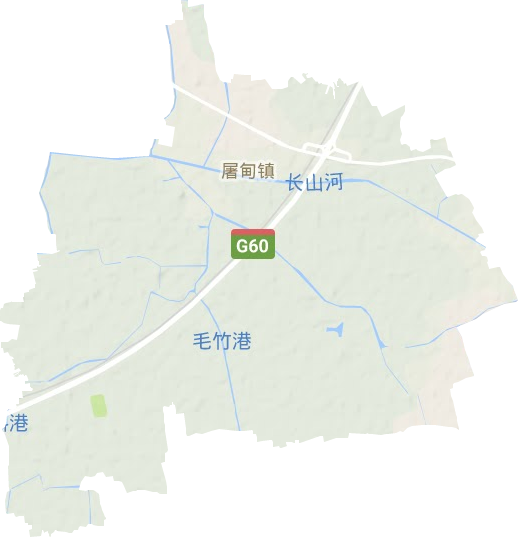 屠甸镇地形地图