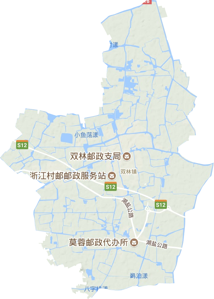 双林镇地形地图