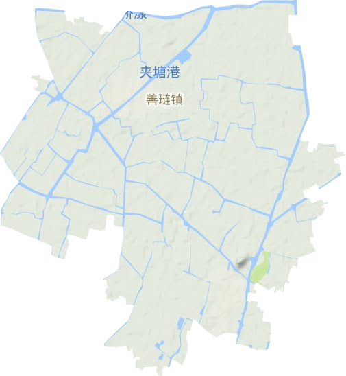 善琏镇地形地图