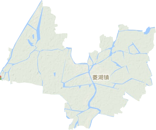 菱湖镇地形地图