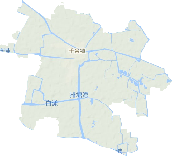 千金镇地形地图