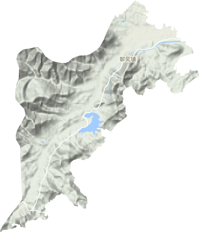 鄣吴镇地形地图
