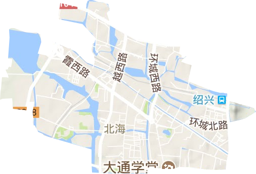 北海街道地形地图
