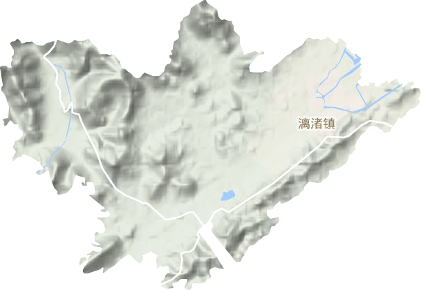 漓渚镇地形地图