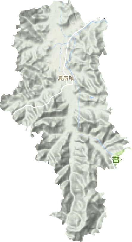 夏履镇地形地图