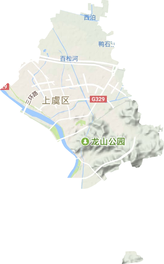百官街道地形地图