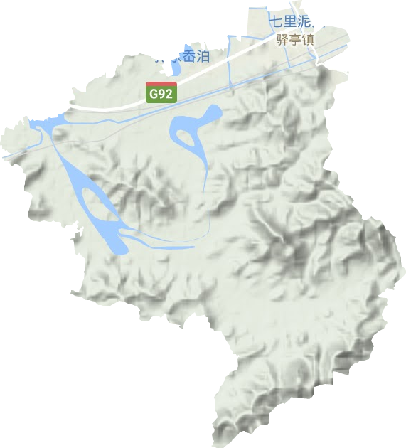 驿亭镇地形地图