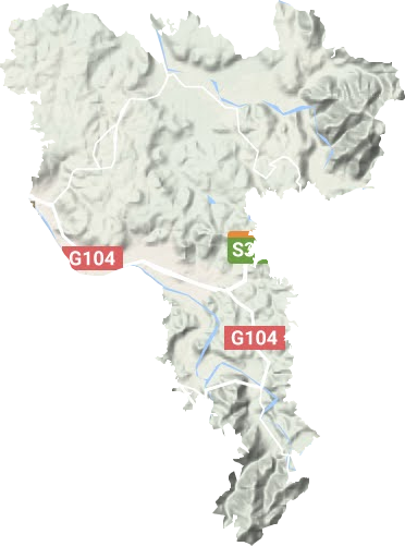 羽林街道地形地图