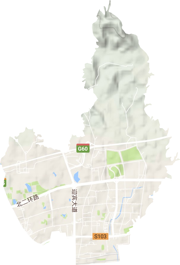 新狮街道地形地图