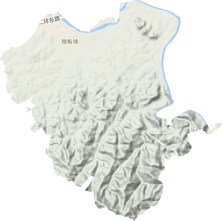 雅畈镇地形地图