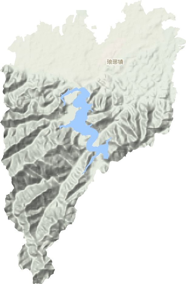 琅琊镇地形地图