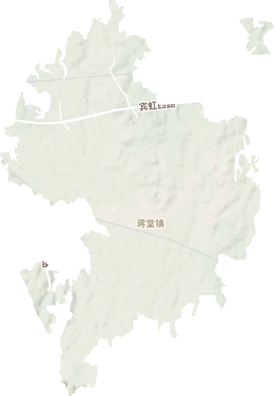 蒋堂镇地形地图