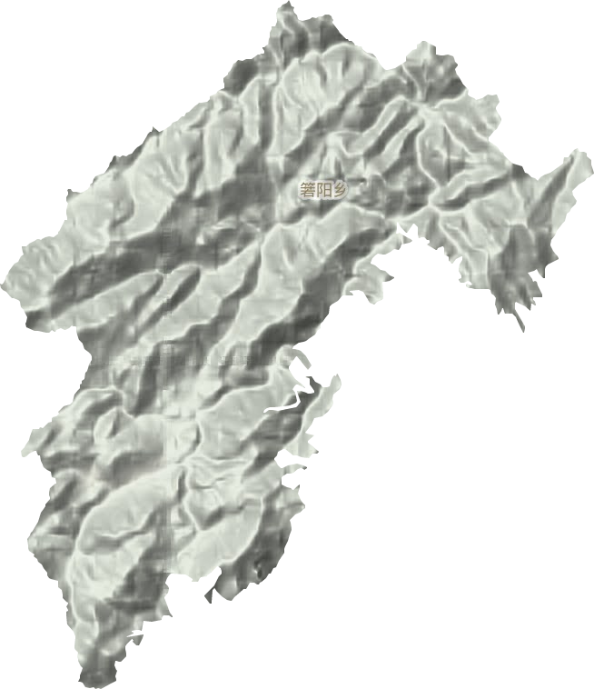 箬阳乡地形地图