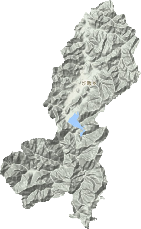 沙畈乡地形地图