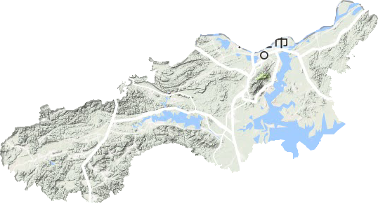 九江市地形地图