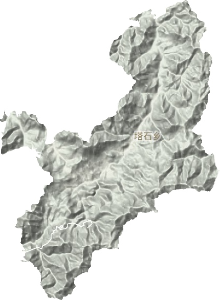 塔石乡地形地图