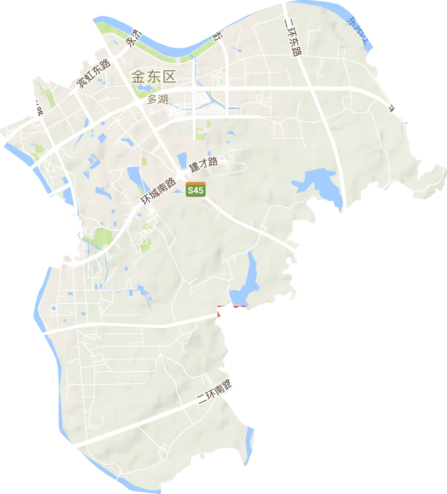 多湖街道地形地图