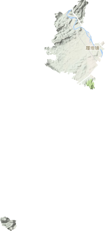 履坦镇地形地图
