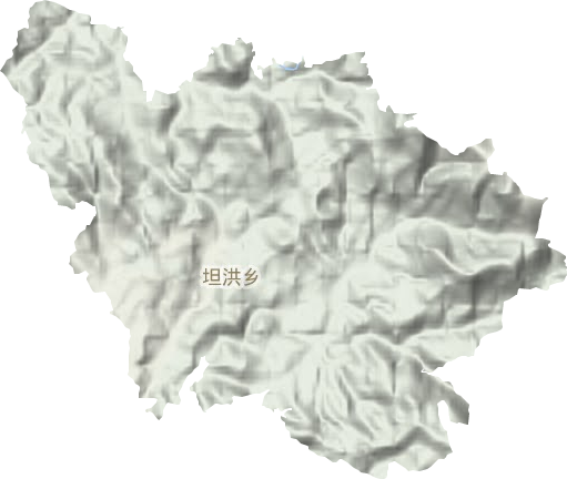 坦洪乡地形地图
