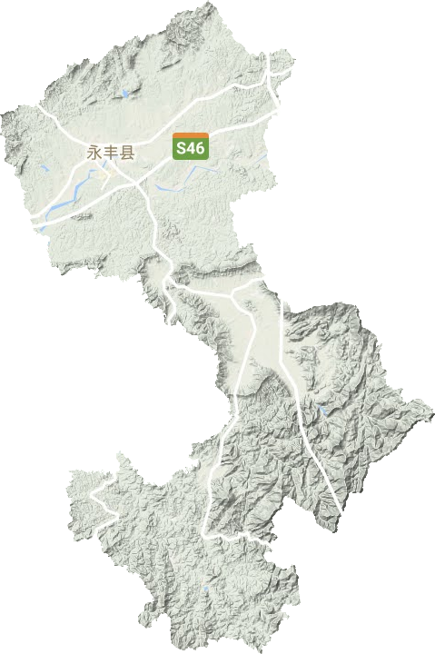 永丰县地形地图