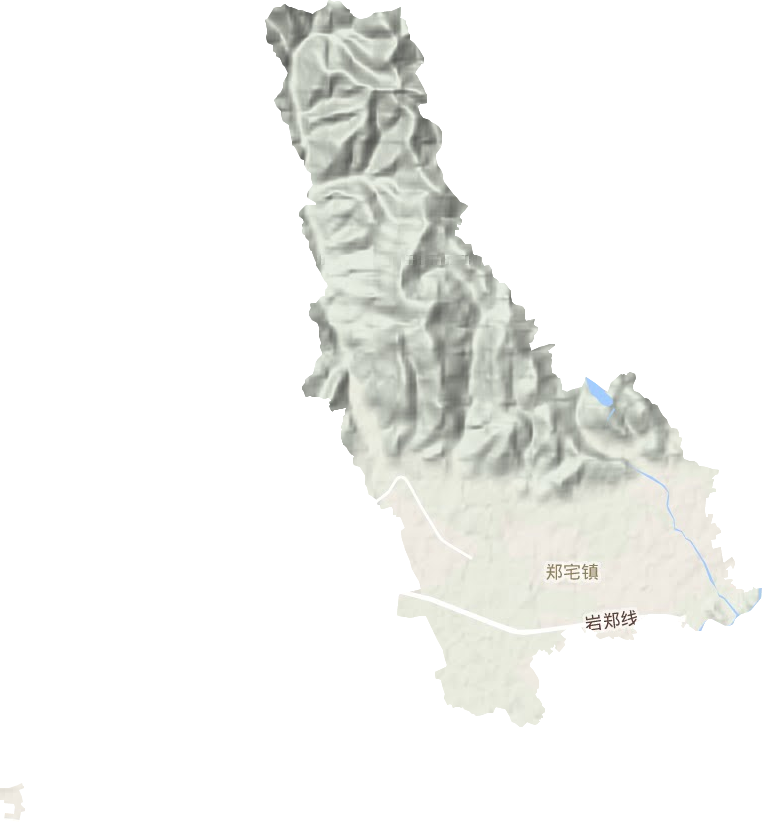 郑宅镇地形地图