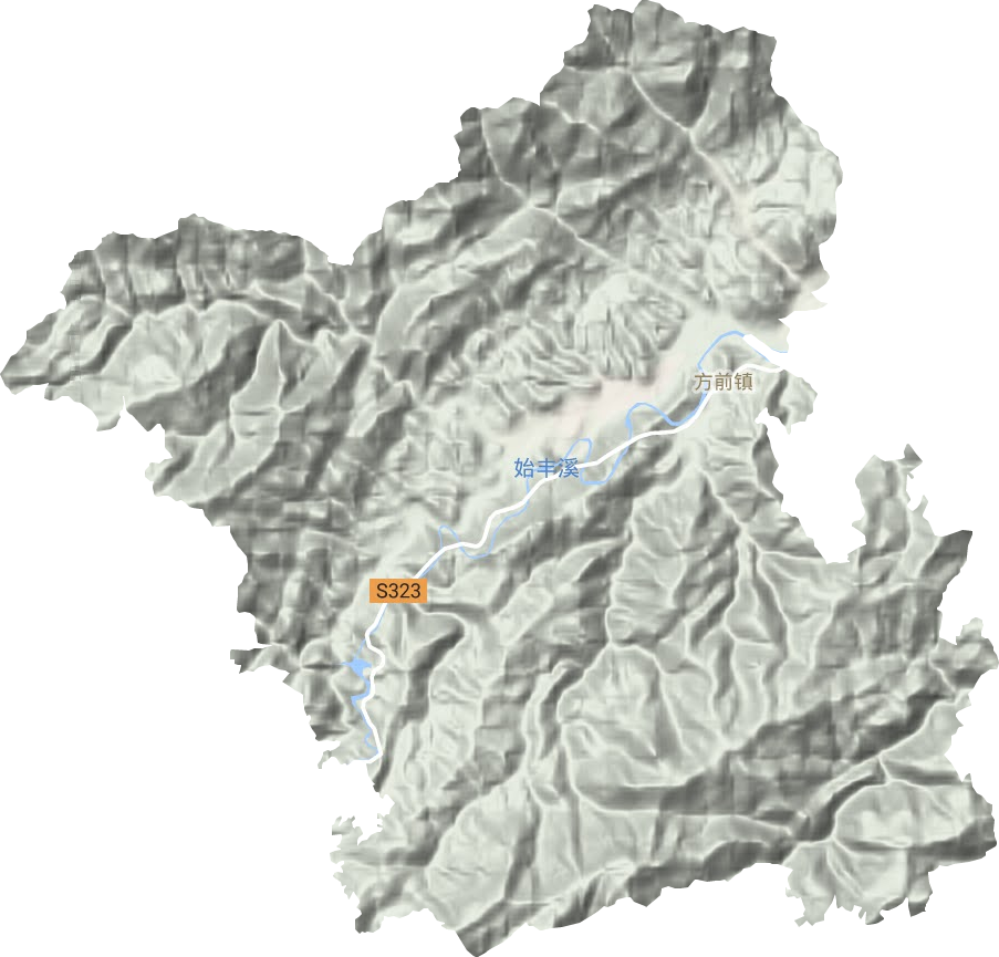 方前镇地形地图