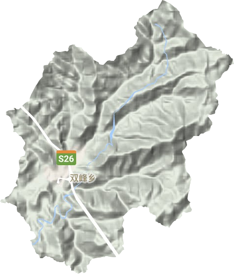 双峰乡地形地图