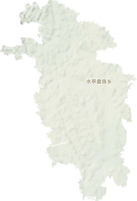 水亭畲族乡地形地图