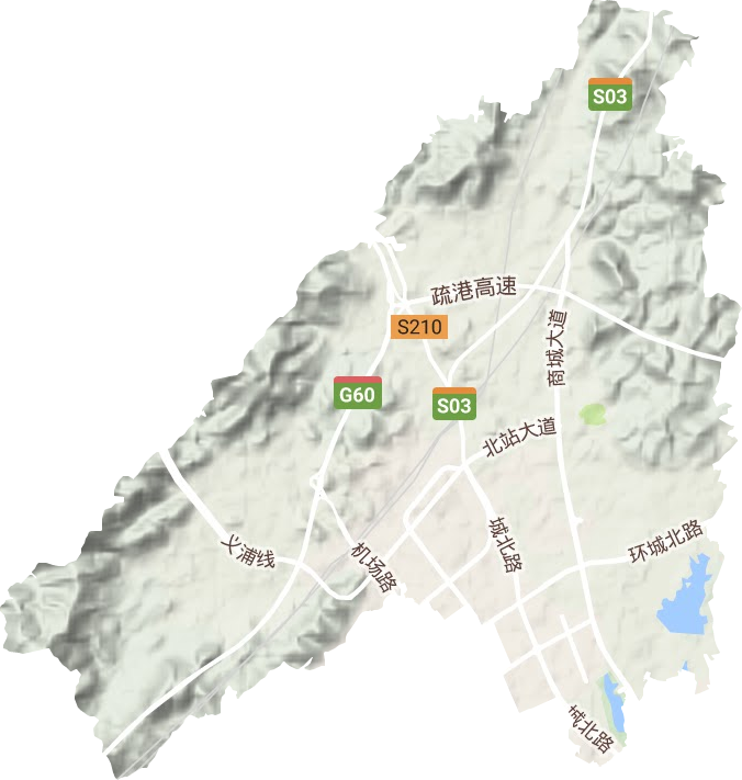 后宅街道地形地图