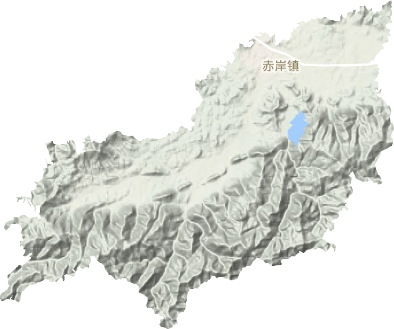 赤岸镇地形地图