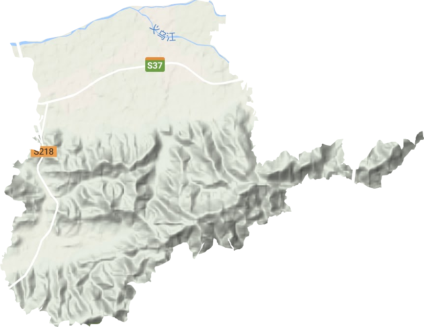 城东街道地形地图