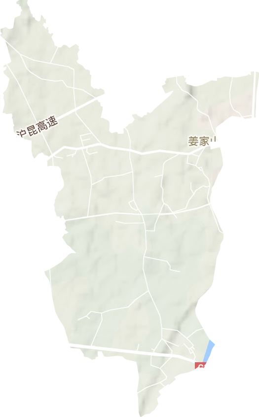 姜家山乡地形地图