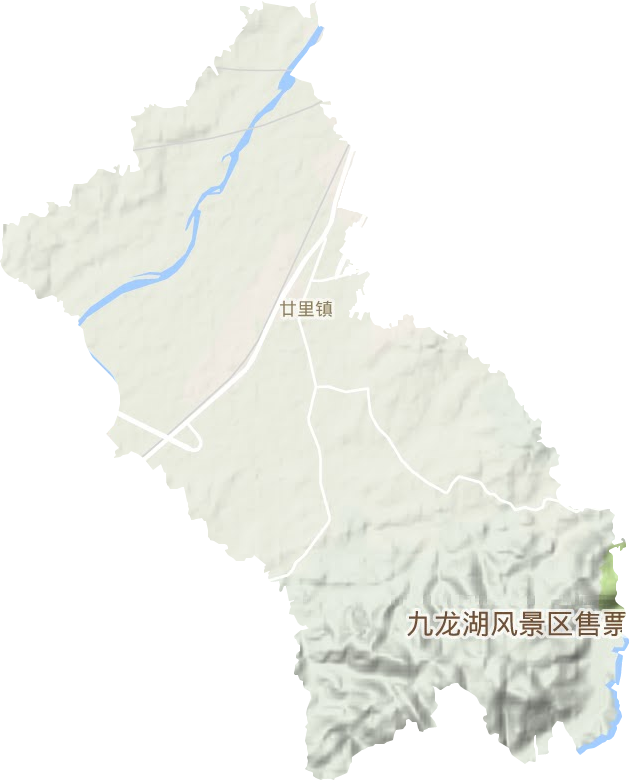廿里镇地形地图
