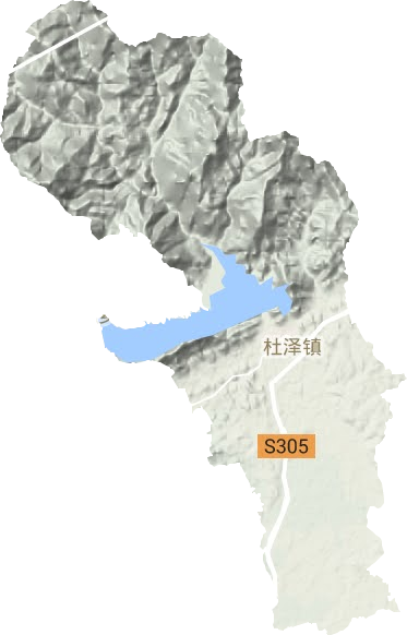 杜泽镇地形地图