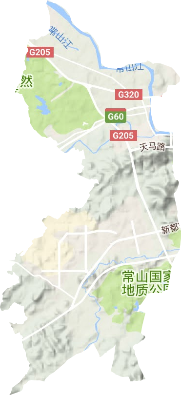金川街道地形地图