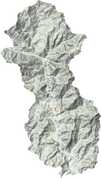 长虹乡地形地图