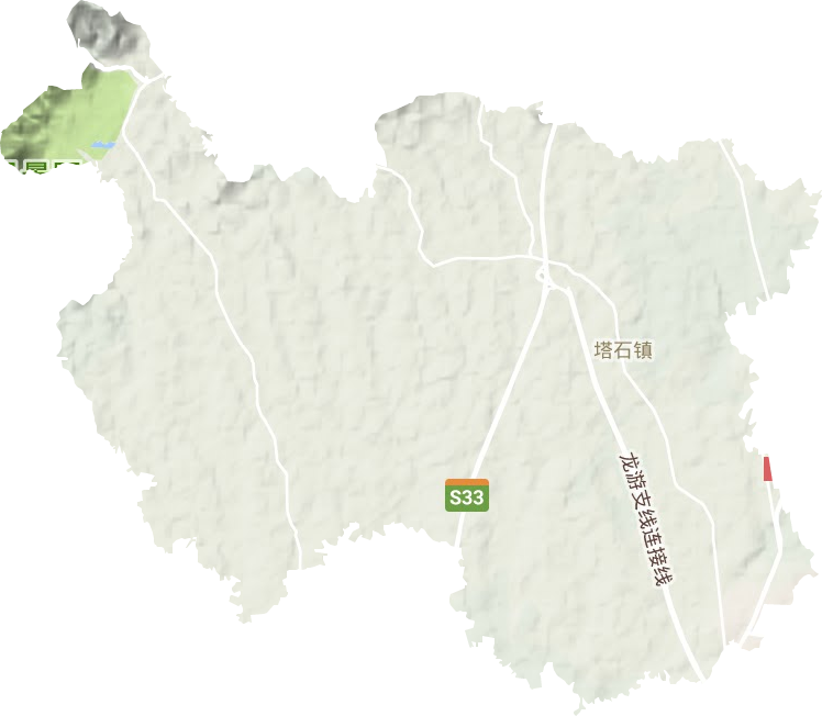塔石镇地形地图