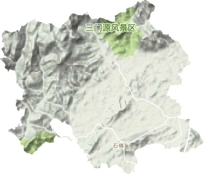 石佛乡地形地图