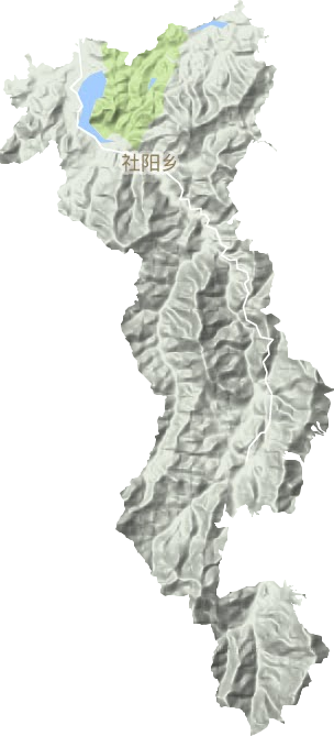 社阳乡地形地图