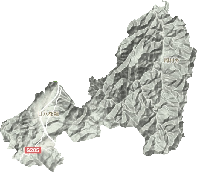 廿八都镇地形地图