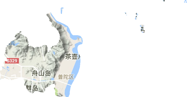 东港街道地形地图
