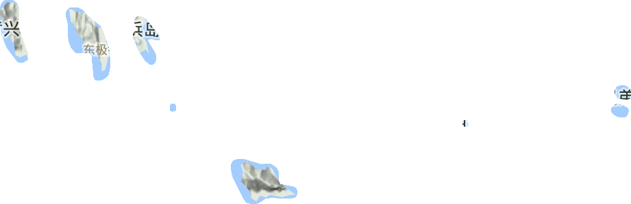 东极镇地形地图