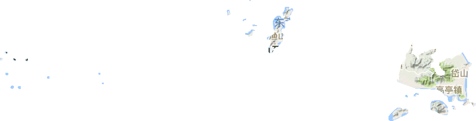 高亭镇地形地图